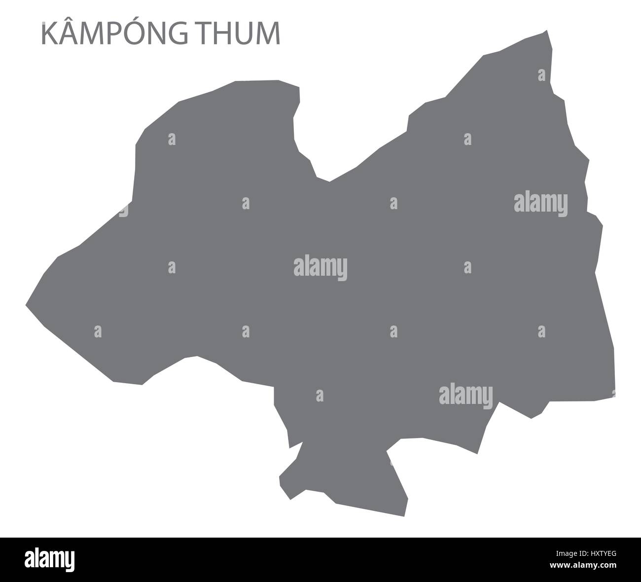 Province de Kampong Thum Cambodge site gris illustration silhouette Illustration de Vecteur