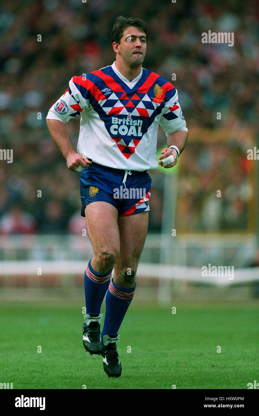 JOE LYDON Grande-bretagne & WIGAN RLFC 26 Octobre 1992 Banque D'Images