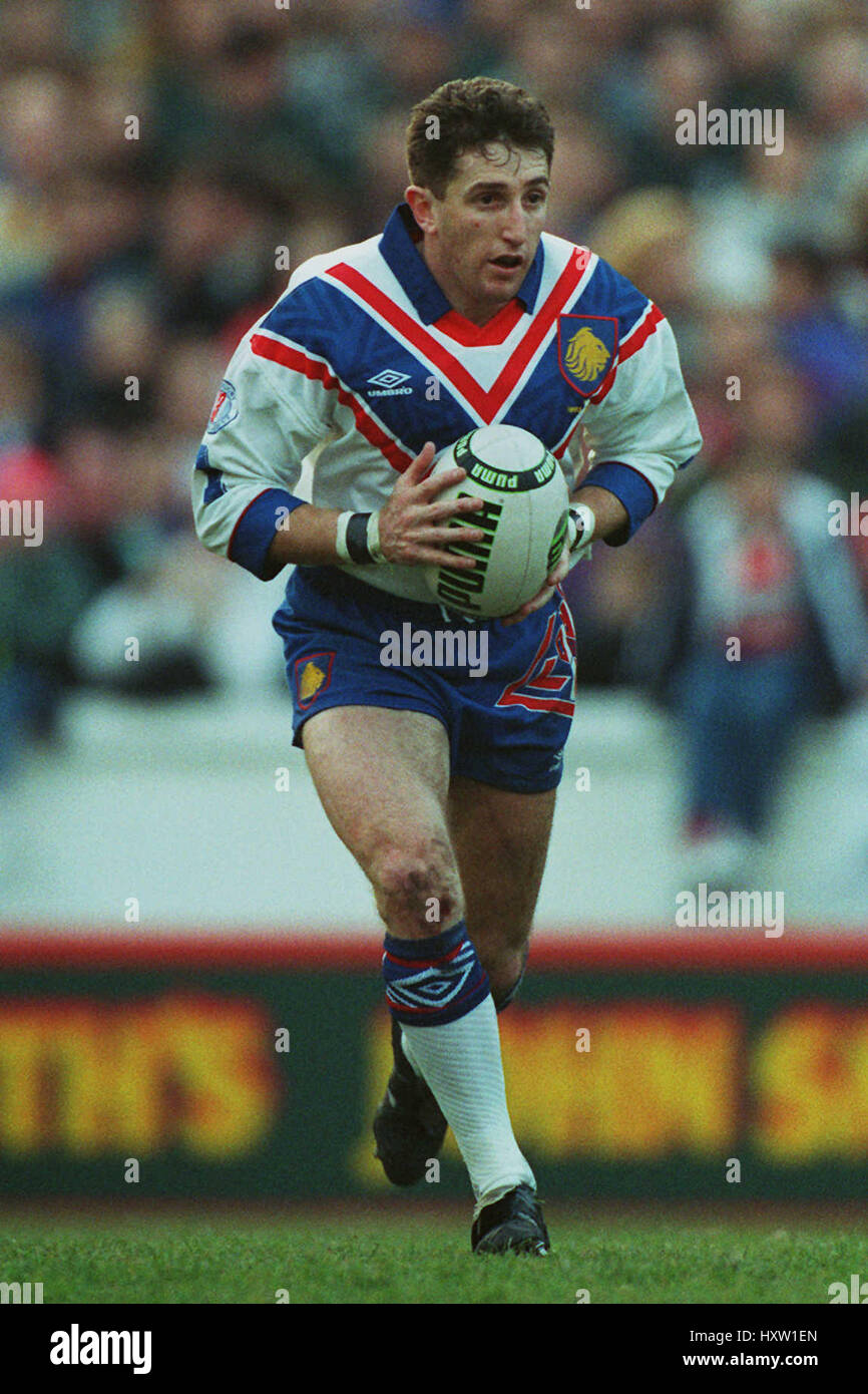 JONATHAN DAVIES Grande-bretagne & WARRINGTON RL 02 Novembre 1993 Banque D'Images