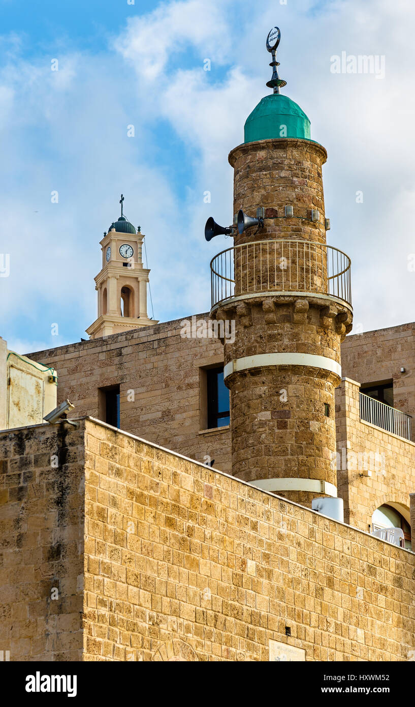 L'Al-Bahr mosquée à Tel Aviv-Jaffa - Israël Banque D'Images