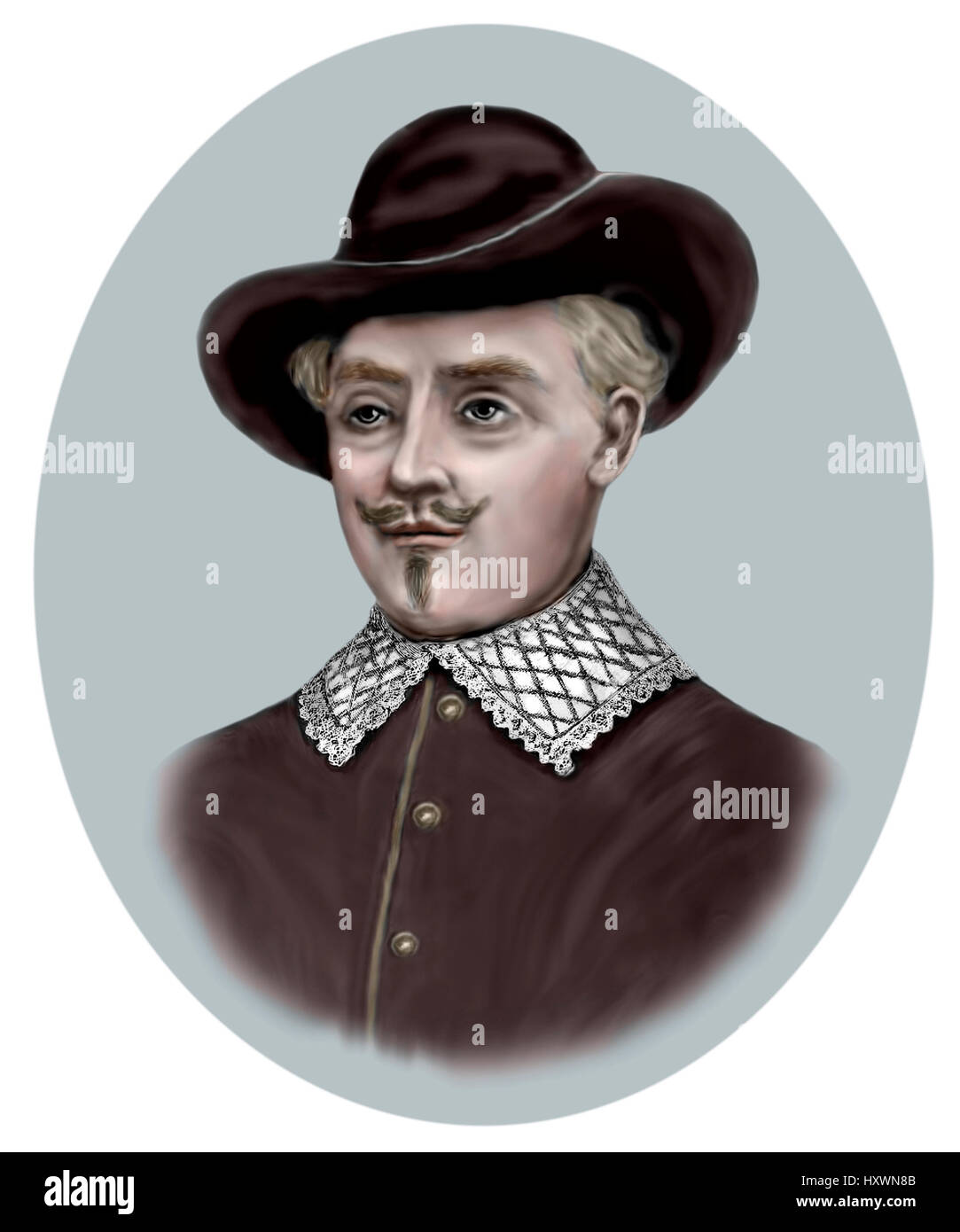 Anthony Van Diemen, 1593-1645, explorateur hollandais, gouverneur colonial Banque D'Images