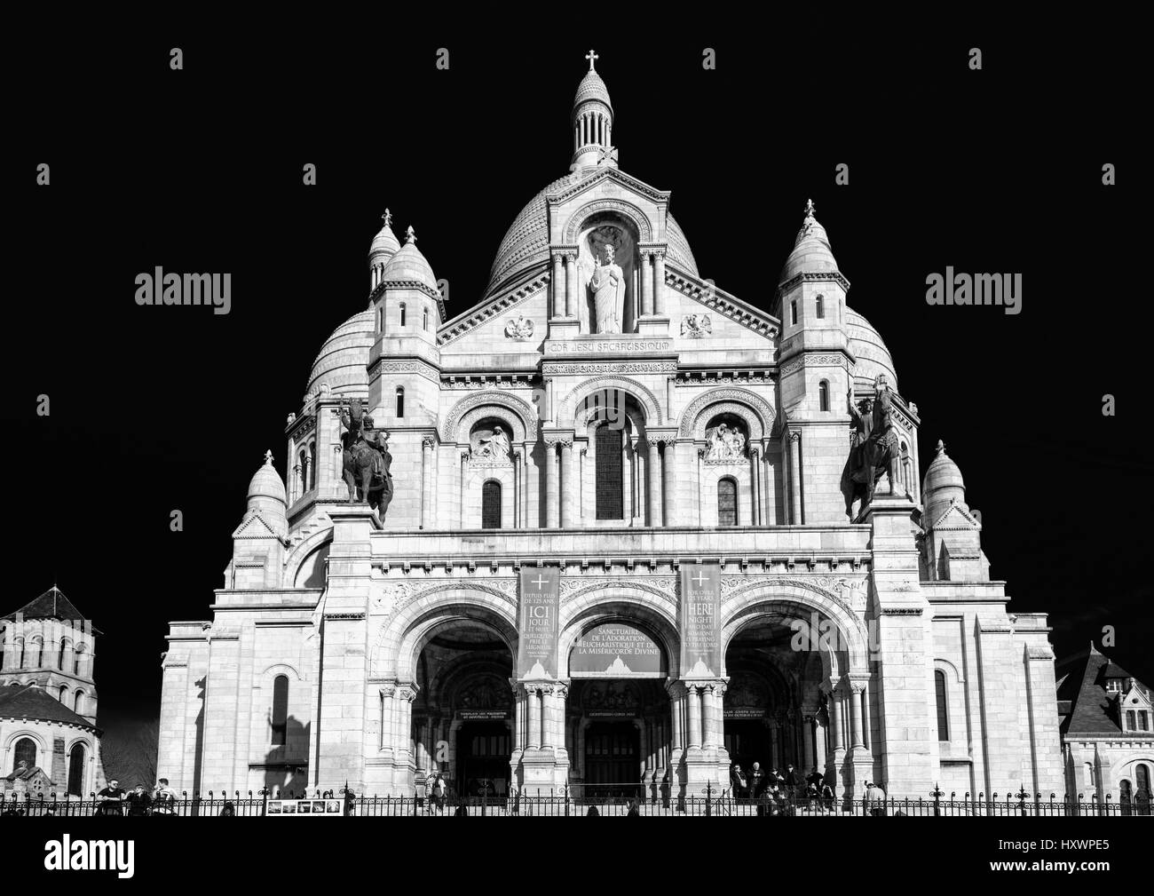 Basilique du Sacré coeur montmartre à paris france Banque D'Images