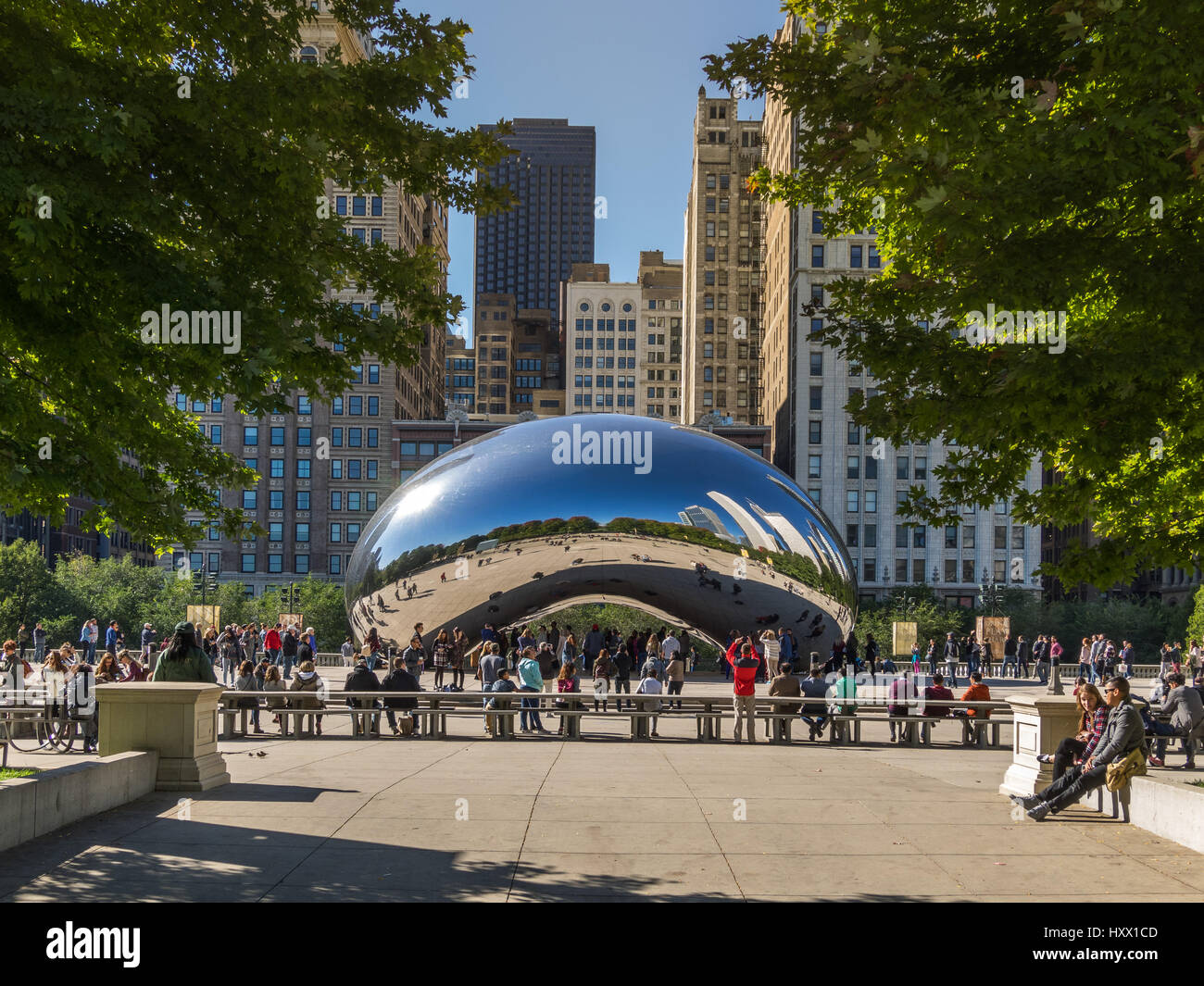 Horizon de Chicago Banque D'Images