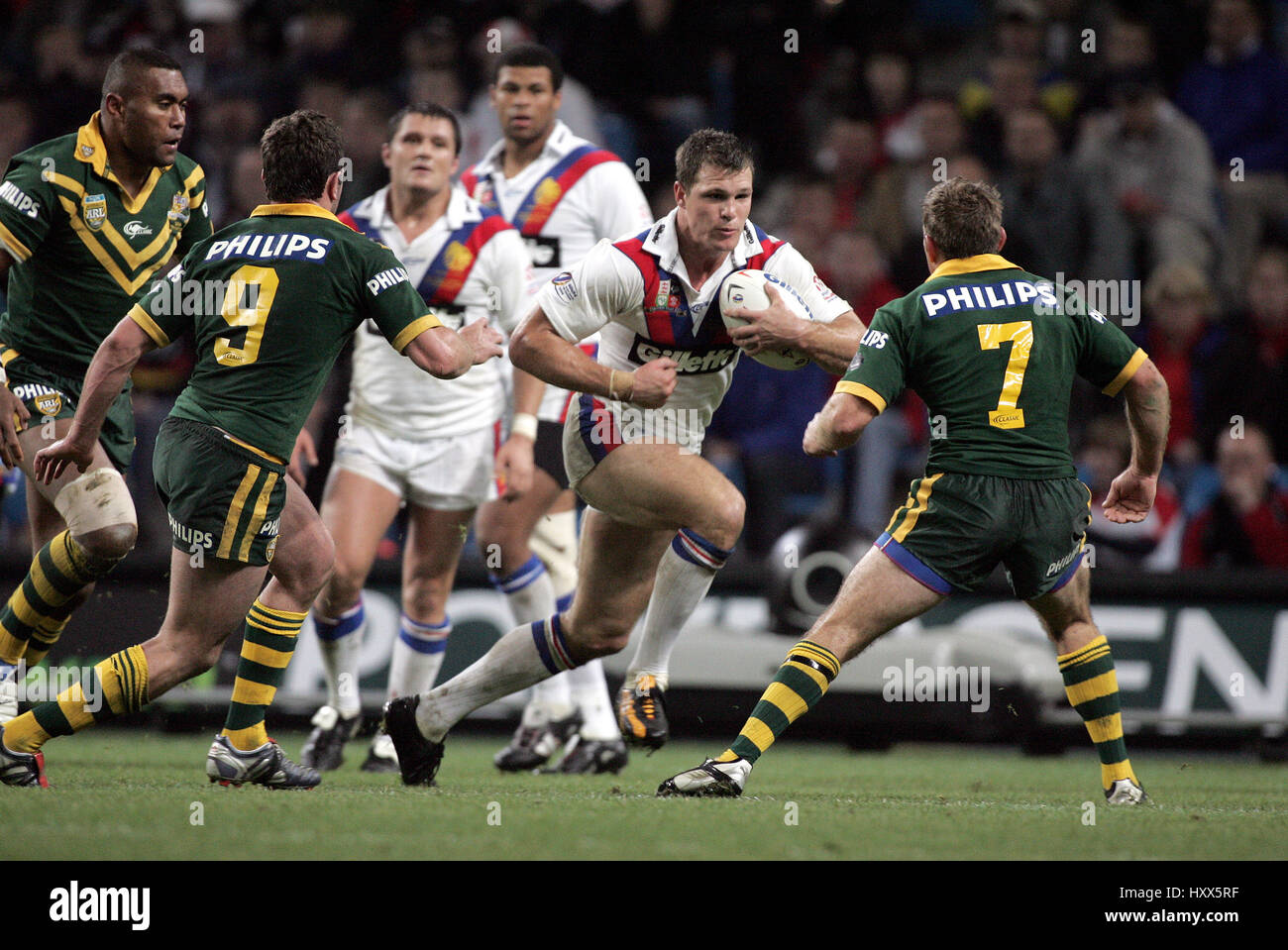 FIELDEN KIMMORLEY BUDERUS Grande-bretagne V AUSTRALIE RL CITY OF MANCHESTER STADIUM MANCHESTER 30 Octobre 2004 Banque D'Images