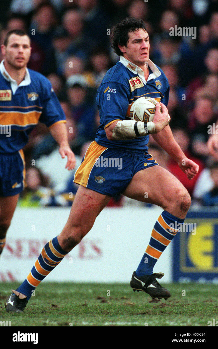 ADRIAN MORLEY LEEDS RHINOS RLFC 26 Février 2000 Banque D'Images