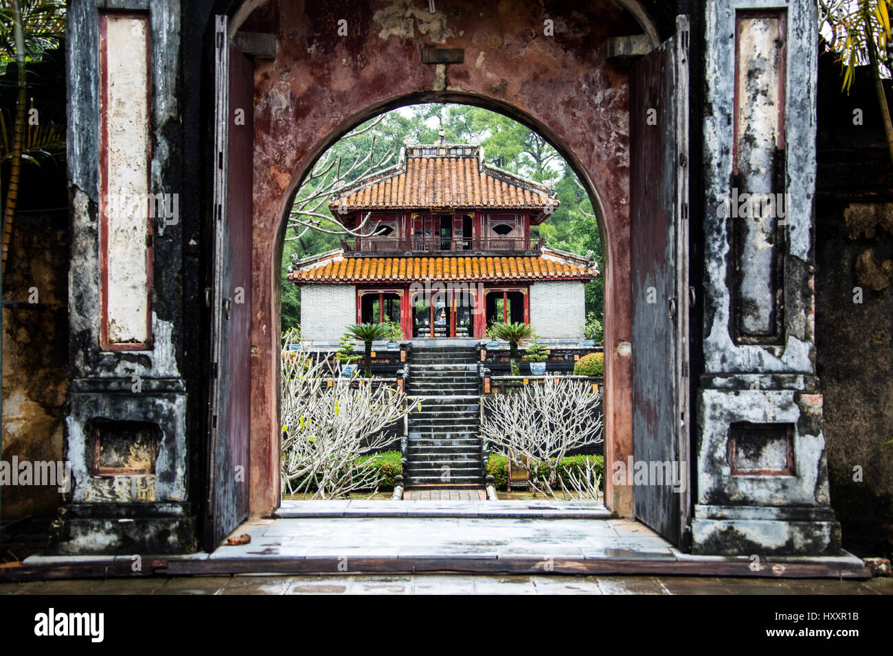 Tombeau de Minh Mang, Hue Banque D'Images