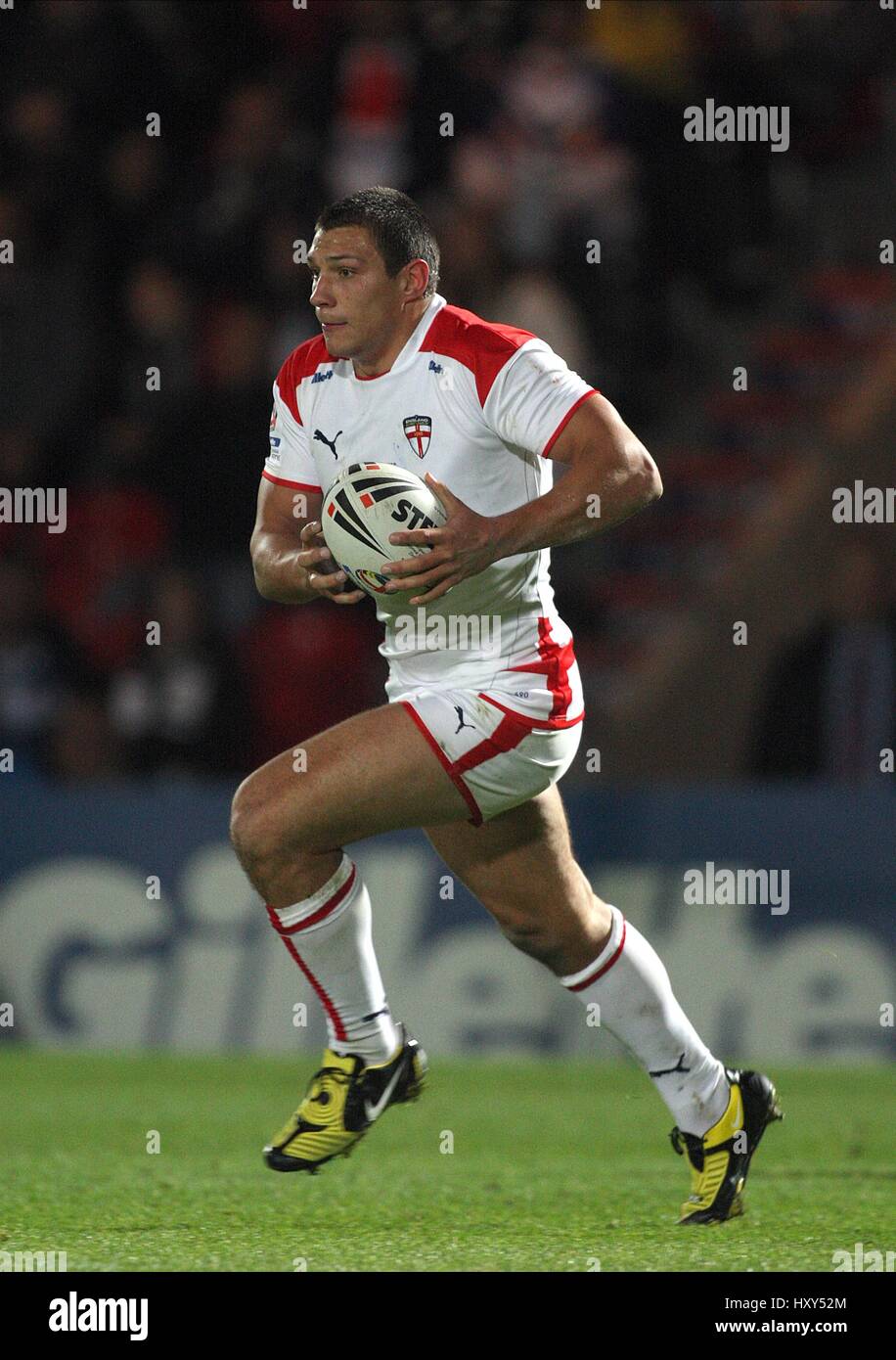 RYAN HALL ENGLAND RUGBY LEAGUE STADE KEEPMOAT DONCASTER ANGLETERRE 23 Octobre 2009 Banque D'Images