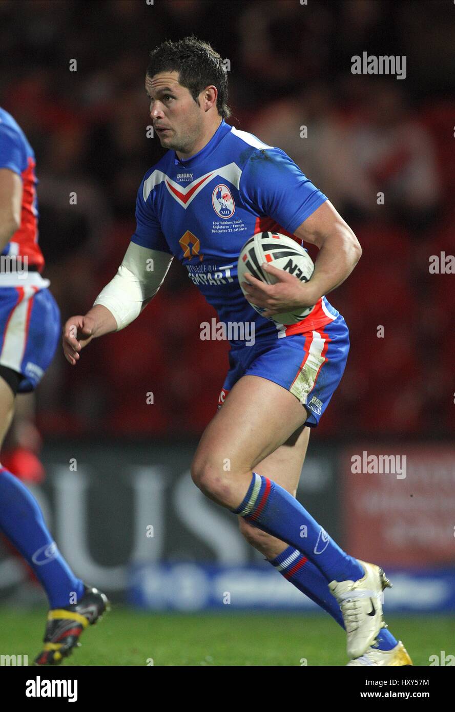 CLINT GREENSHIELDS FRANCE RUGBY LEAGUE STADE KEEPMOAT DONCASTER ANGLETERRE 23 Octobre 2009 Banque D'Images