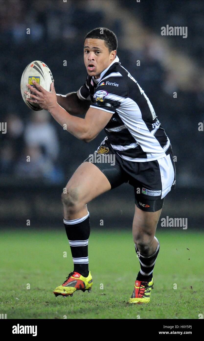 La JORDANIE TURNER HULL FC Stade KC HULL ANGLETERRE 18 Février 2011 Banque D'Images