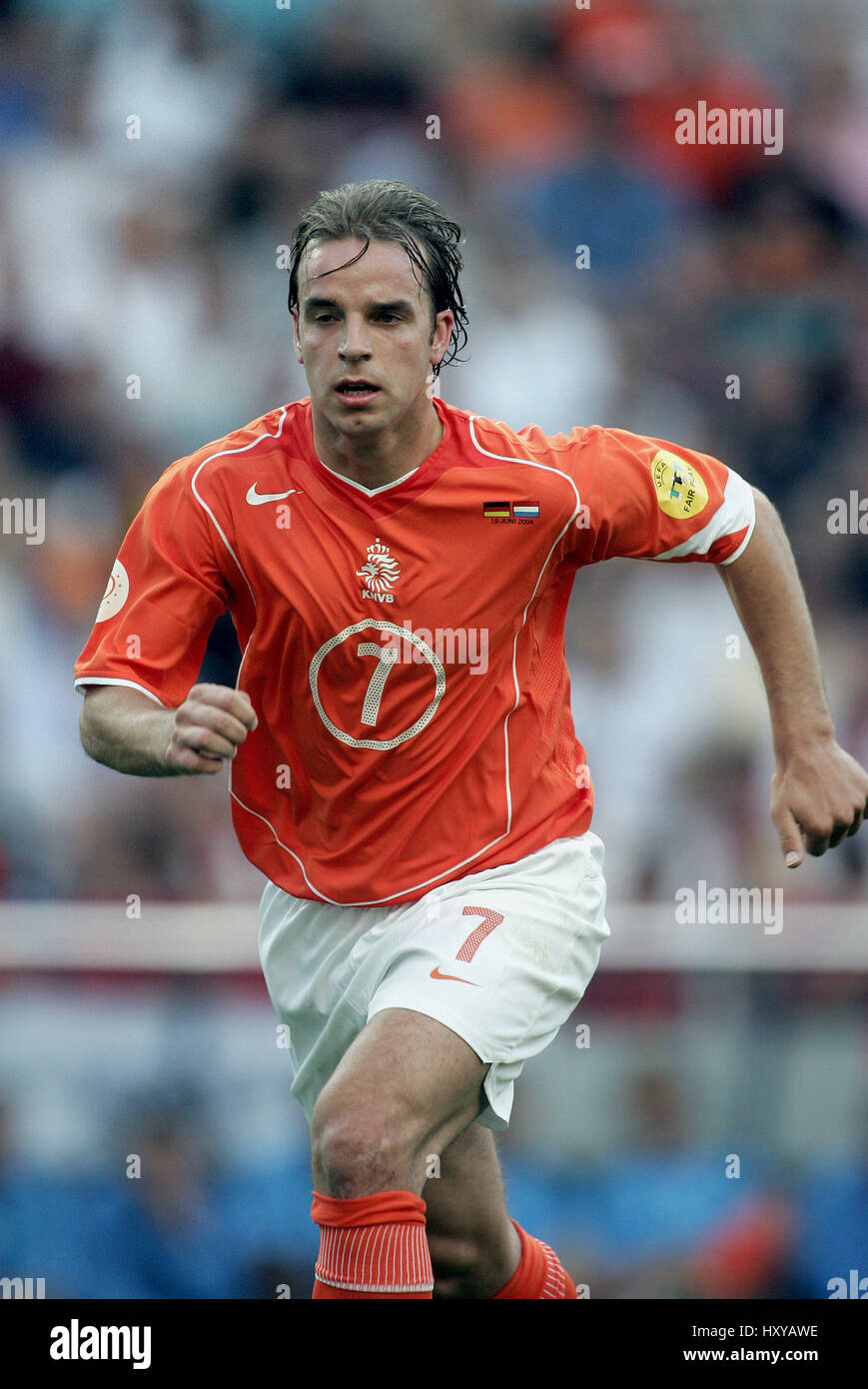 ANDY VAN DER MEYDE HOLLAND & Internazionale FC STADE DRAGAO PORTO PORTUGAL 15 Juin 2004 Banque D'Images