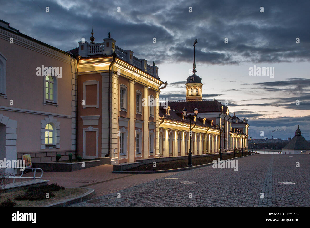 En fin d'après-midi, Kremlin de Kazan Russie République du Tatarstan Banque D'Images