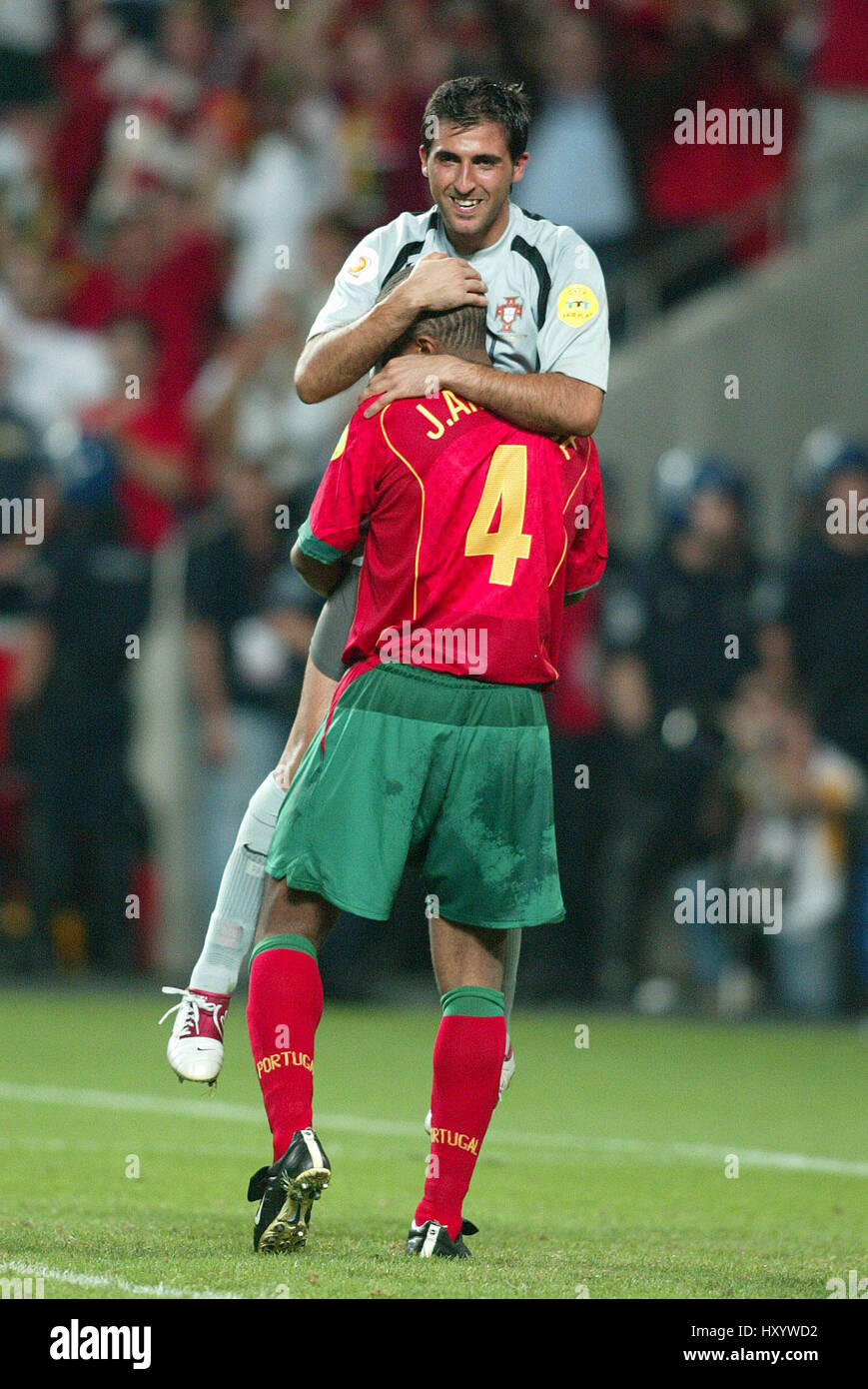 RICARDO & JORGE ANDRADE PORTUGAL V ANGLETERRE LUZ STADIUM LISBONNE PORTUGAL 24 Juin 2004 Banque D'Images