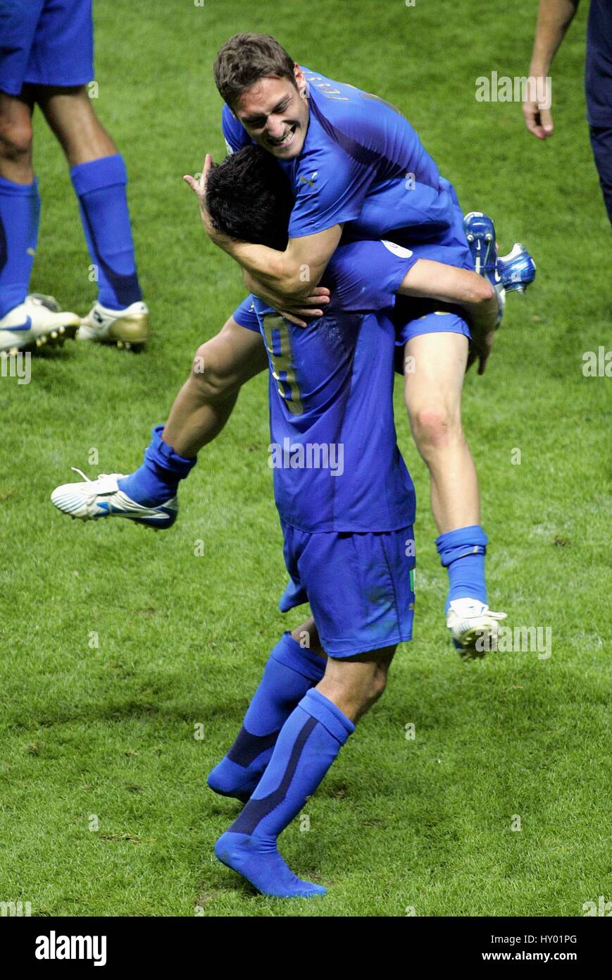 FRANCESCO TOTTI & GENNARO GATT ITALIE/FRANCE STADE OLYMPIQUE BERLIN ALLEMAGNE 09 Juillet 2006 Banque D'Images