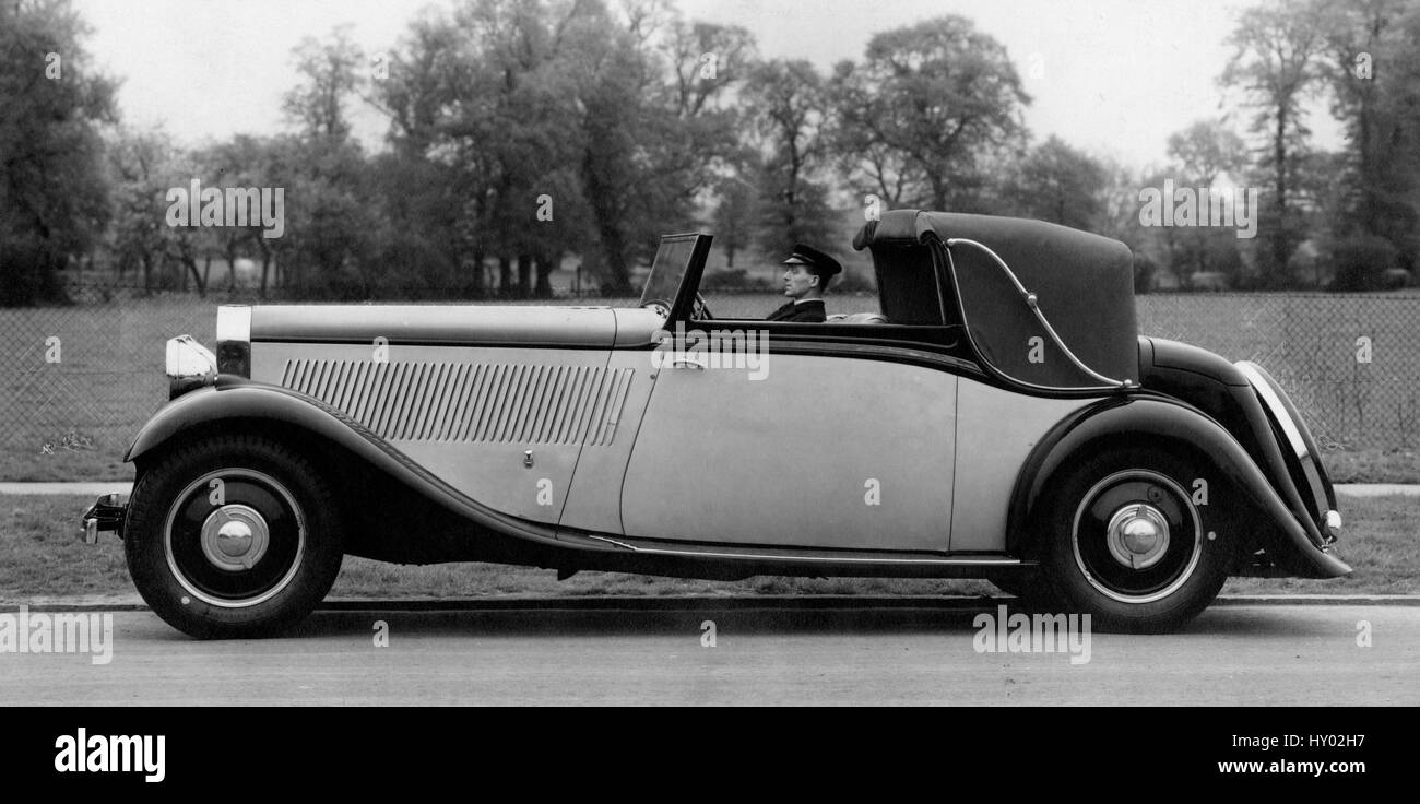 1934 Isotta Fraschini 8b Hooper corps Banque D'Images