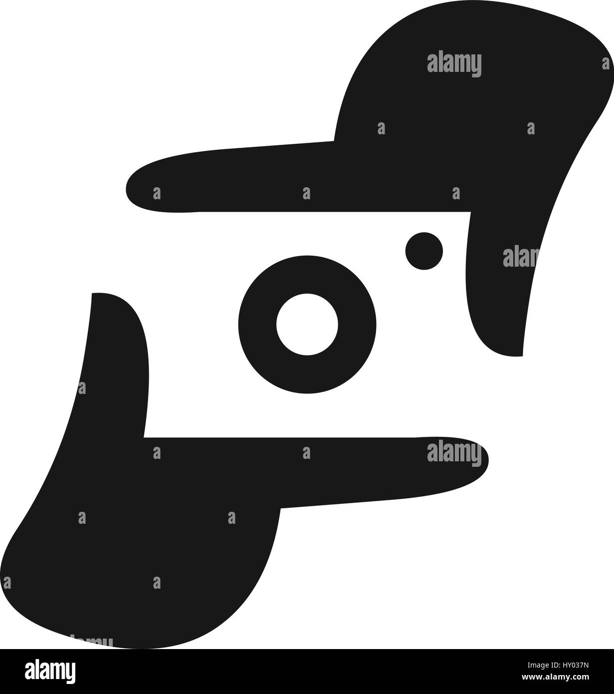 Logo de l'appareil photo, photographe modèle part représentent l'appareil photo, vector illustration Illustration de Vecteur