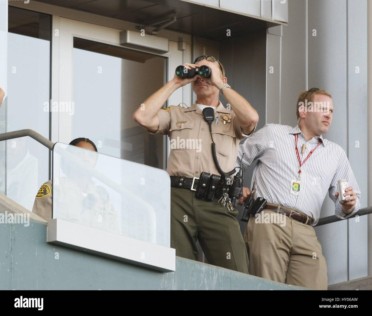 DAVID BECKHAM VU PAR SECUR LOS ANGELES GALAXY HOME DEPOT CENTER CARSON LOS ANGELES USA 21 Juin 2008 Banque D'Images
