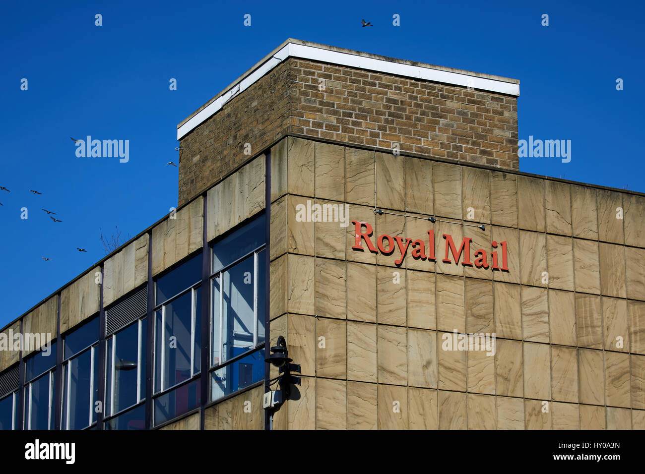 Royal Mail Delivery Office Huddersfield town centre-ville un grand marché de Kirklees Metropolitan Borough, West Yorkshire, Angleterre. UK. Banque D'Images