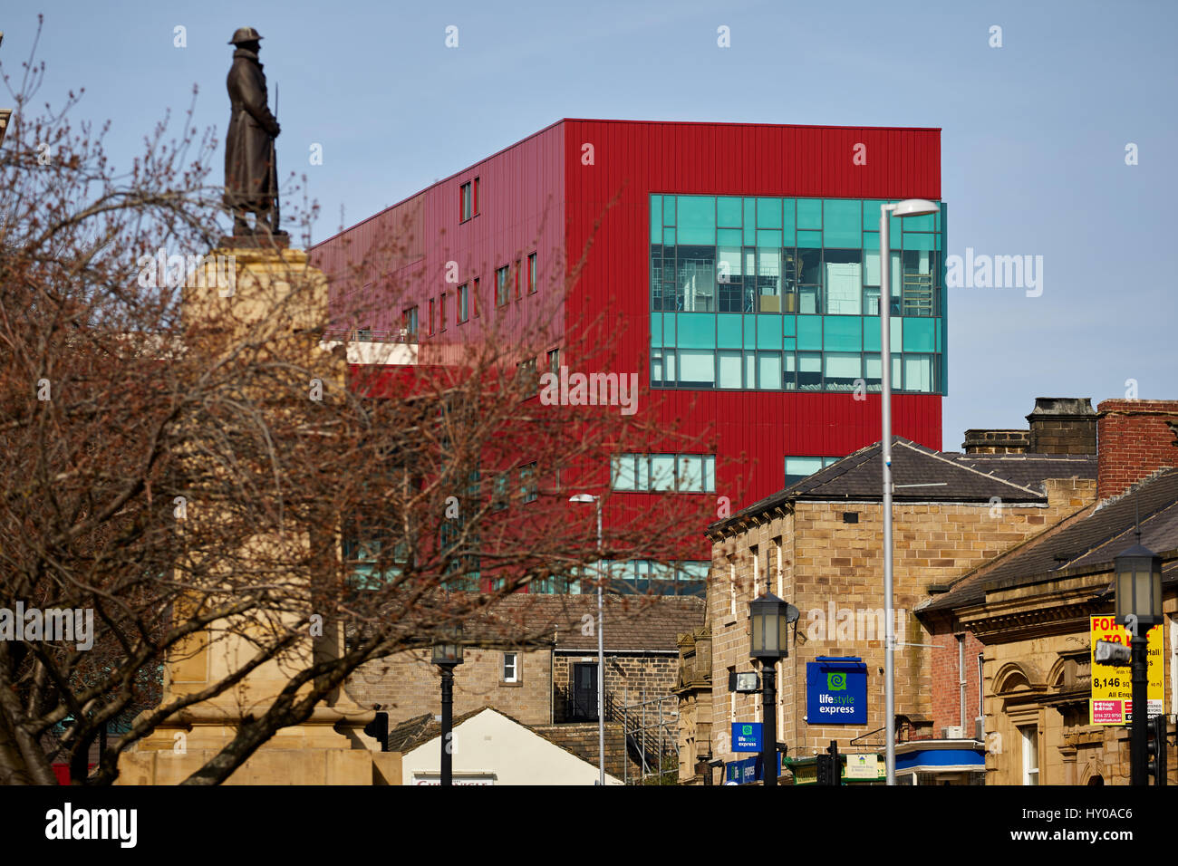 Collège moderne conçu Barnsley Barnsley, centre-ville, dans le sud du Yorkshire, Angleterre. UK. Banque D'Images