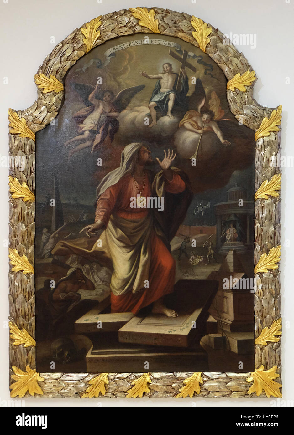 Peintre inconnu : saint Jude Thaddée, la seconde moitié du xviiie siècle, exposées au Musée des Arts et Métiers à Zagreb Banque D'Images Peintre inconnu : saint Jude Thaddée, la seconde moitié du xviiie siècle, exposées au Musée des Arts et Métiers à Zagreb Banque D'Images