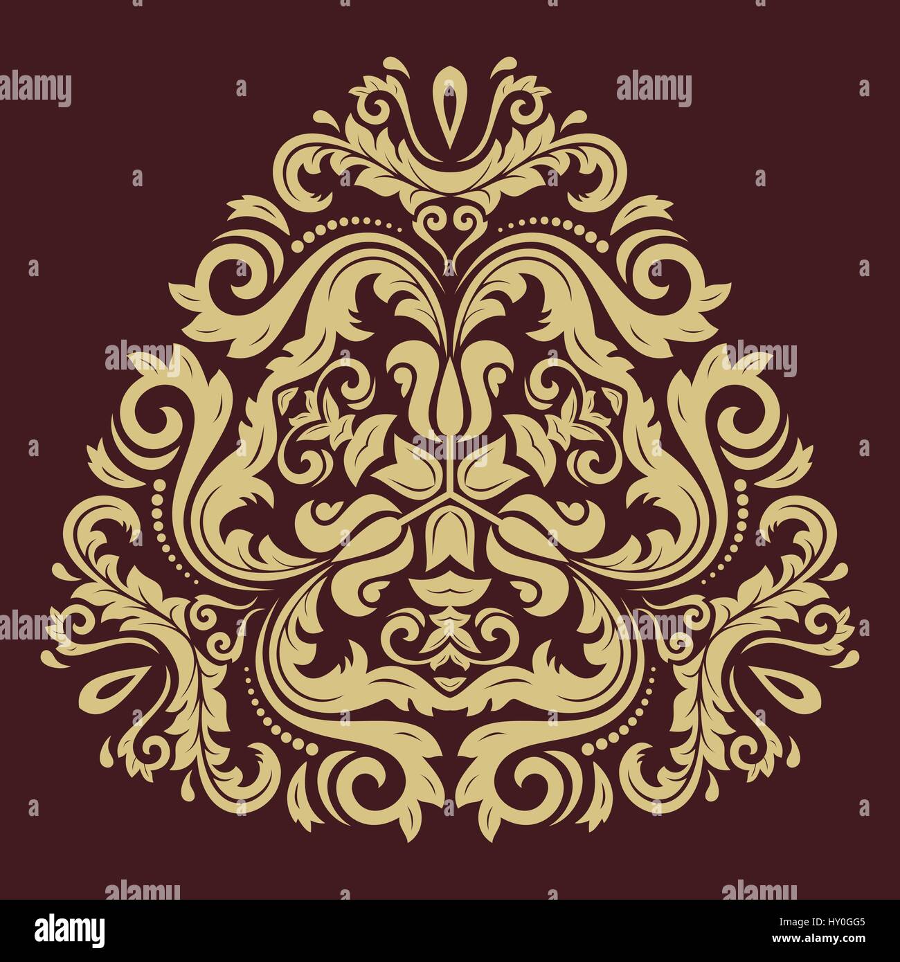 Résumé Motif Vecteur Oriental Illustration de Vecteur