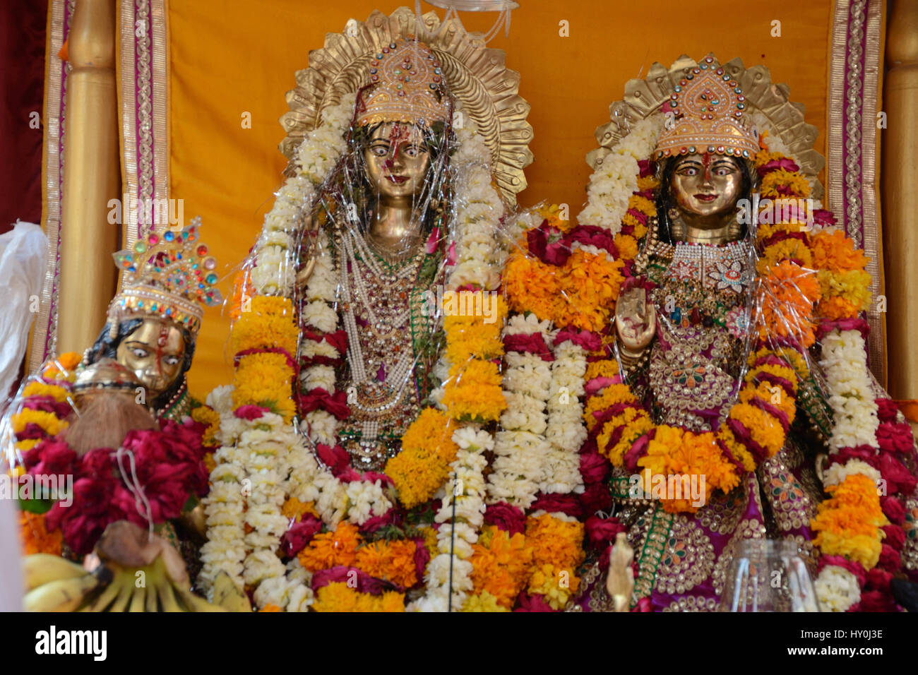 Radha Krishna idoles, Jodhpur, Rajasthan, Inde, Asie Banque D'Images