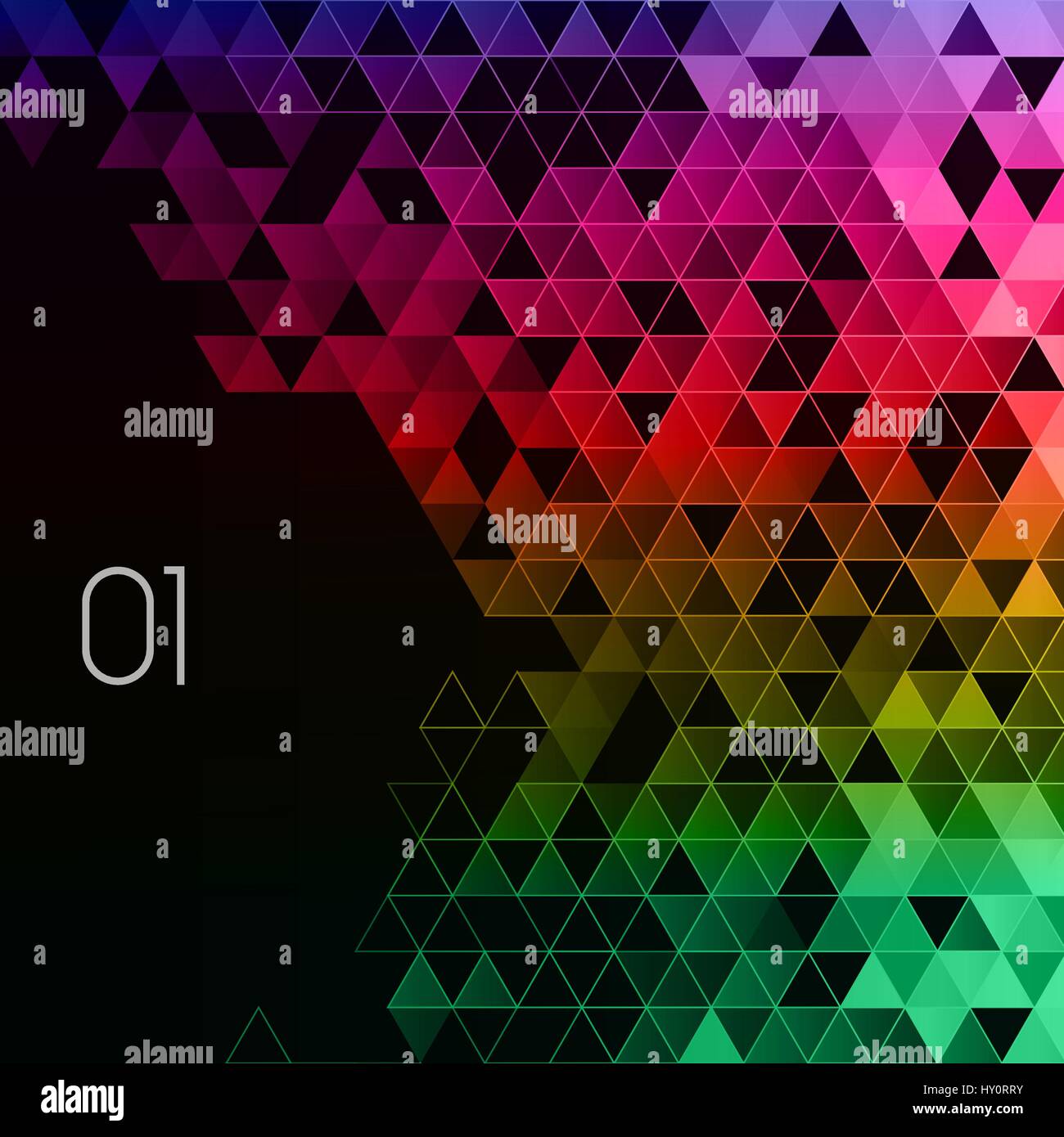 Abstract triangles polygonale de l'affiche. Illustration de Vecteur