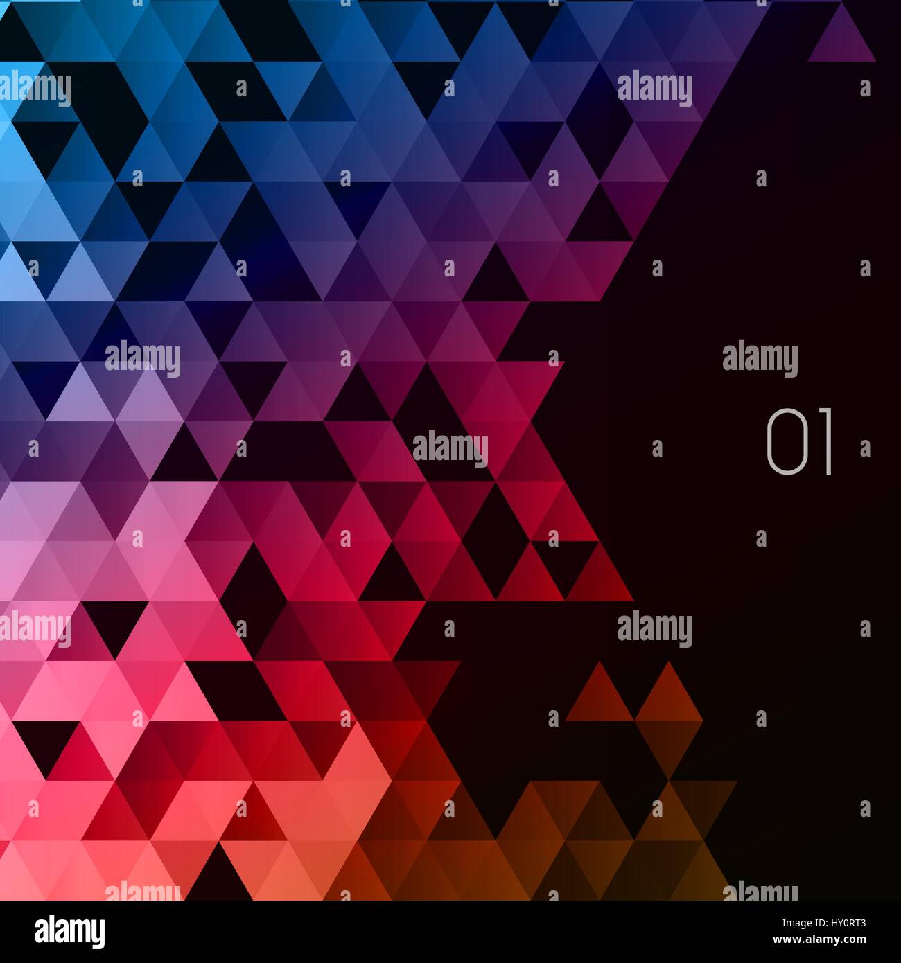 Abstract triangles polygonale de l'affiche. Illustration de Vecteur