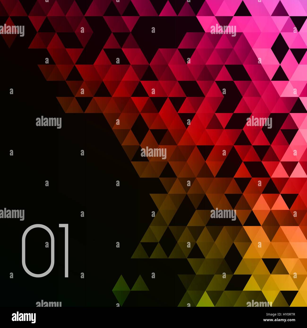 Abstract triangles polygonale de l'affiche. Illustration de Vecteur