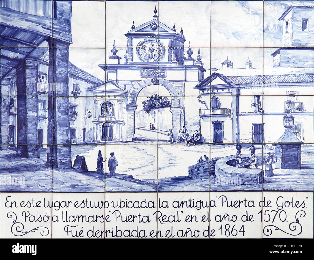 Forme d'azulejo étain peint-céramique émaillée carrelage.trouvés sur l'intérieur et l'extérieur des églises, palais,maison,écoles,restaurants, bars, stations. Banque D'Images