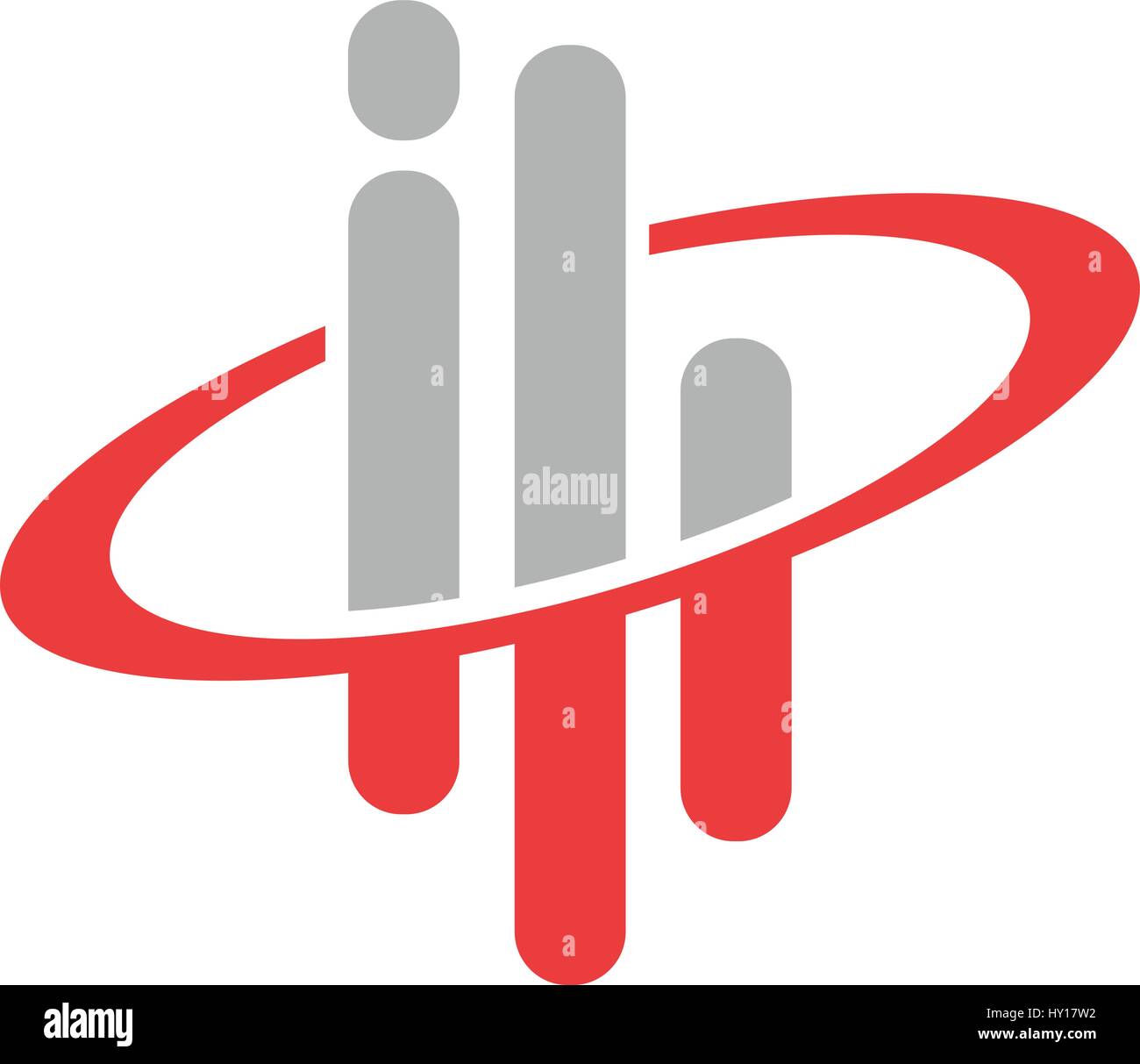 Logo d'onde audio concept, la technologie multimédia Illustration de Vecteur