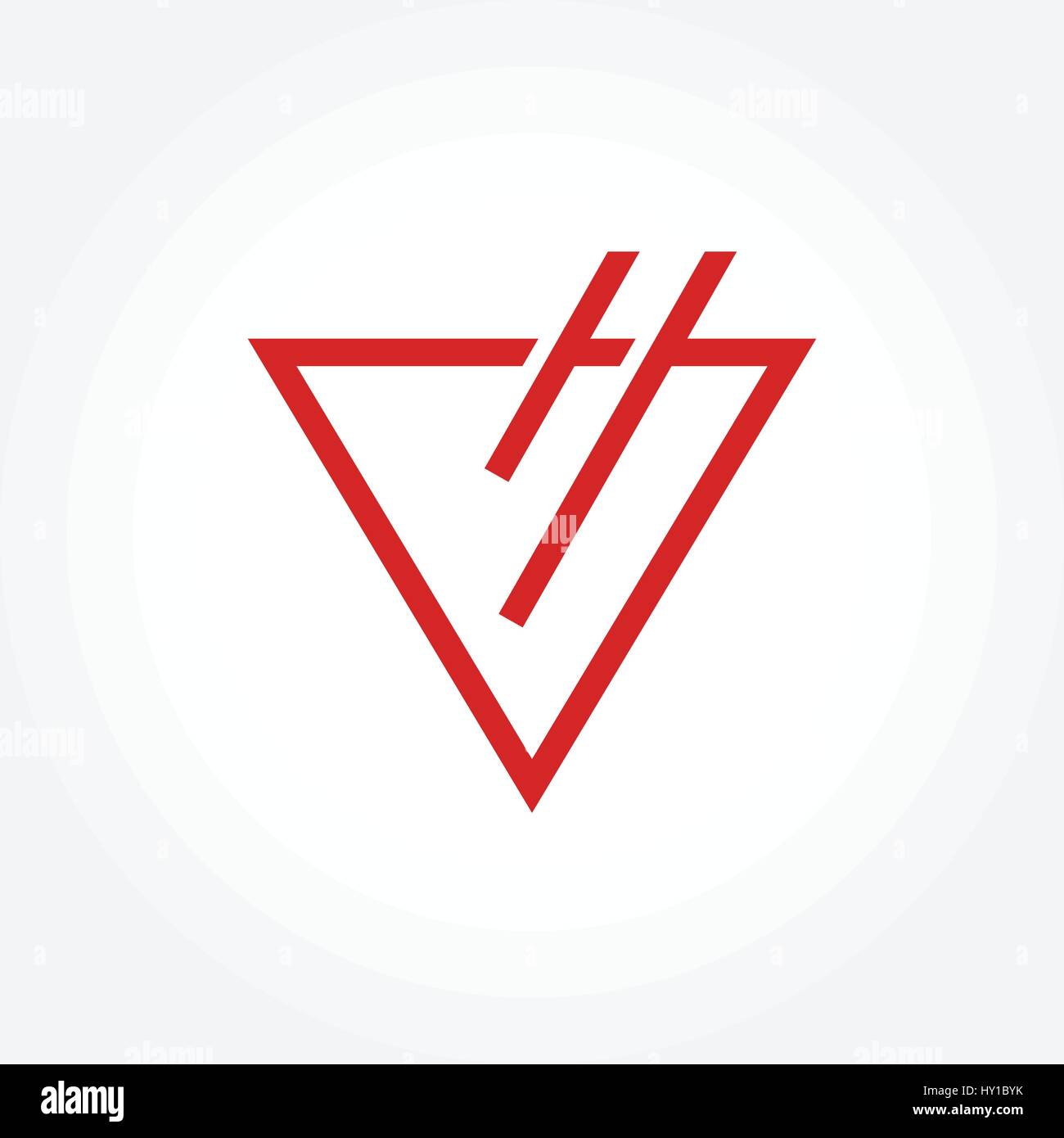 Résumé symbole triangulaire, vector illustration Illustration de Vecteur