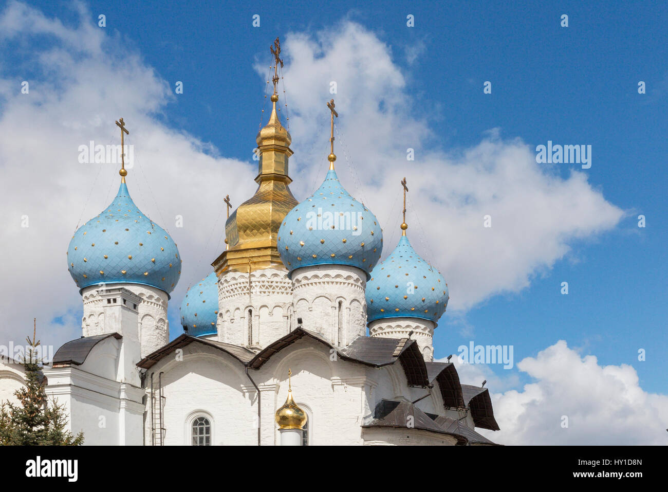 La cathédrale de l'annonciation Kremlin de Kazan Tatarstan, Russie Banque D'Images