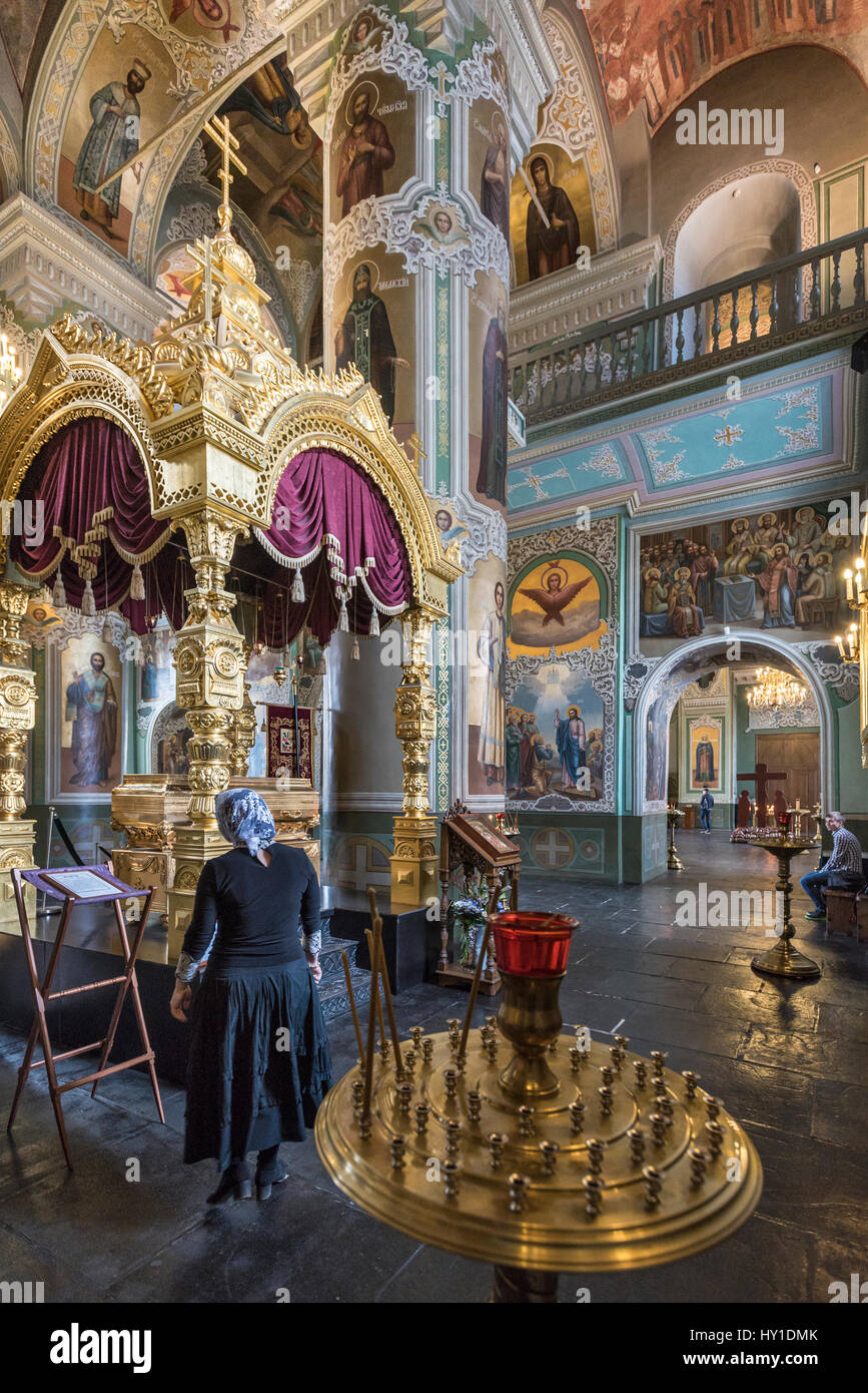 La cathédrale de l'Annonciation, au Kremlin de Kazan , Tataristan Russie République Banque D'Images