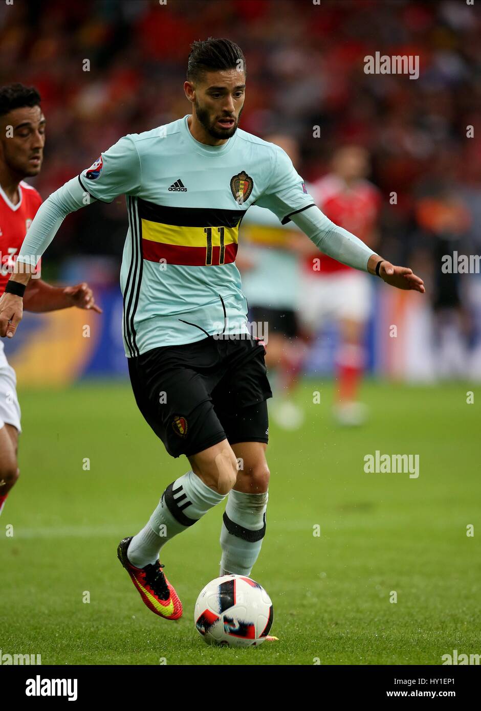 YANNICK CARRASCO BELGIQUE STADE Pierre MAUROY à LILLE FRANCE 01 Juillet 2016 Banque D'Images