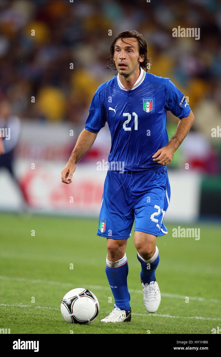 ANDREA PIRLO ITALIE AC Milan ITALIE & AC Milan STADE OLYMPIQUE DE KIEV UKRAINE 24 Juin 2012 Banque D'Images