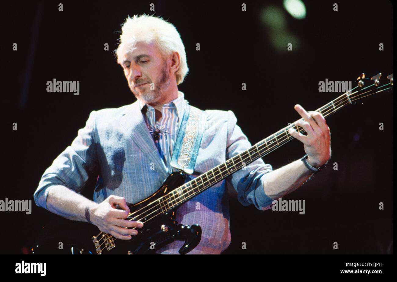 John Entwistle ( l'OMS ) 1989 © Gary Gershoff / MediaPunch. Banque D'Images