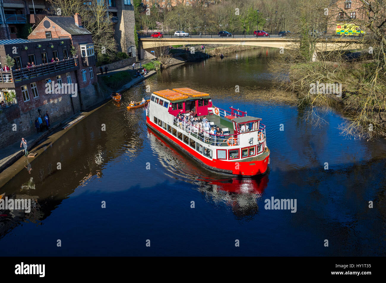 Prince-évêque river cruiser sur l'usure, à Durham, Royaume-Uni Banque D'Images