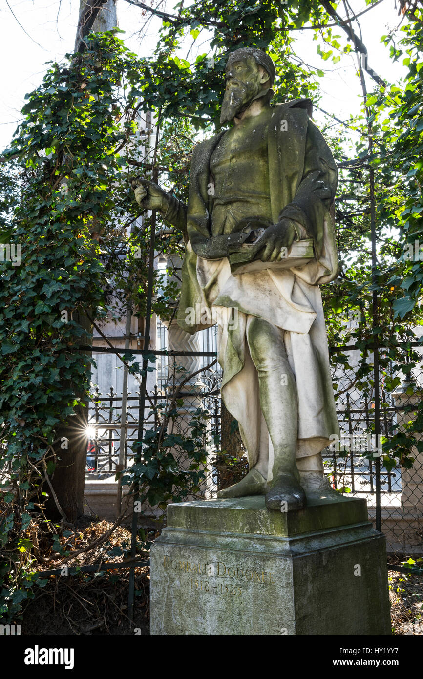 Dodonee Rombaud statue en Petit Sablon à Bruxelles Banque D'Images