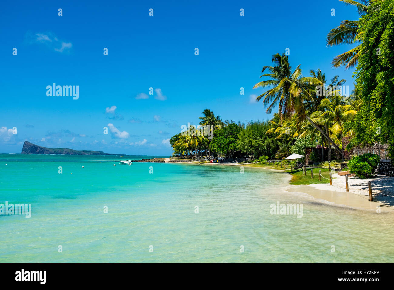 Amazing plages blanches de l'île Maurice. Vacances tropicales Photo Stock Alamy