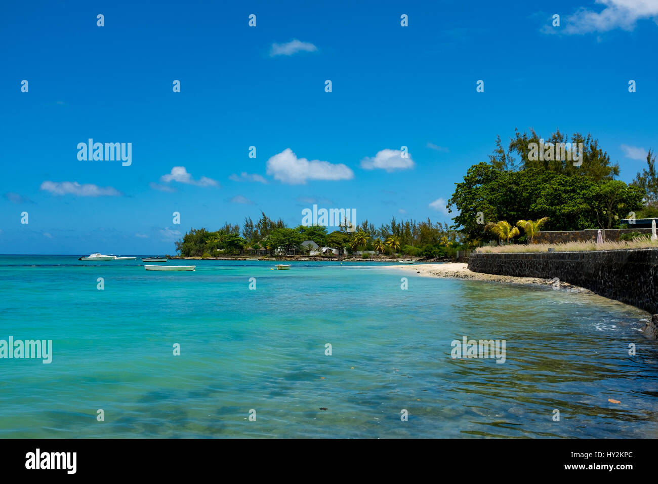 Amazing plages blanches de l'île Maurice. Vacances tropicales Photo Stock Alamy