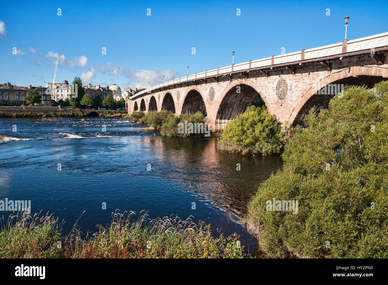 La ville de Perth, Perthshire, en Écosse. Banque D'Images