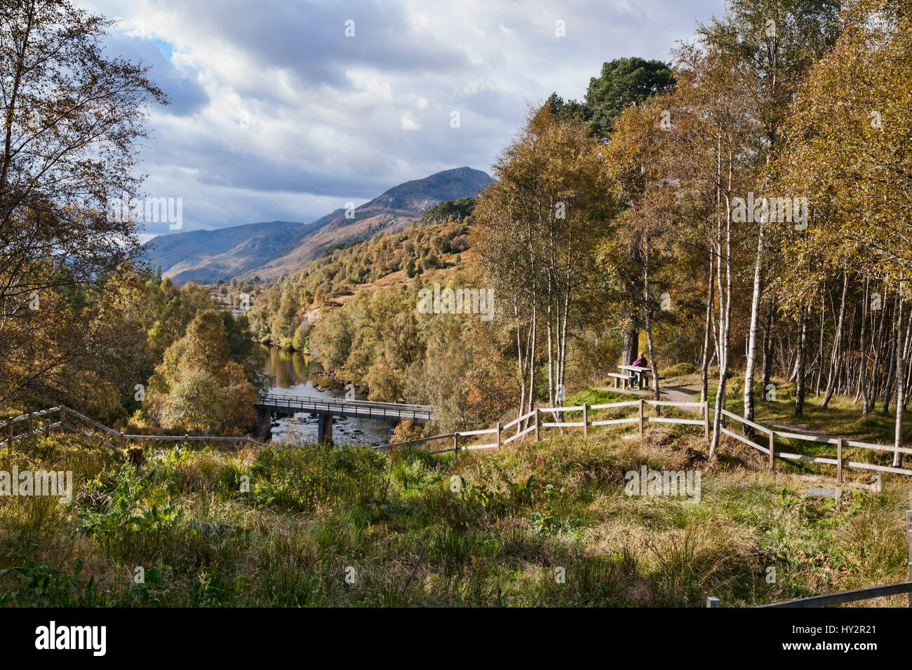 Rivière Affric Glen Affric, Inverness, Highland, Scotland, UK Banque D'Images