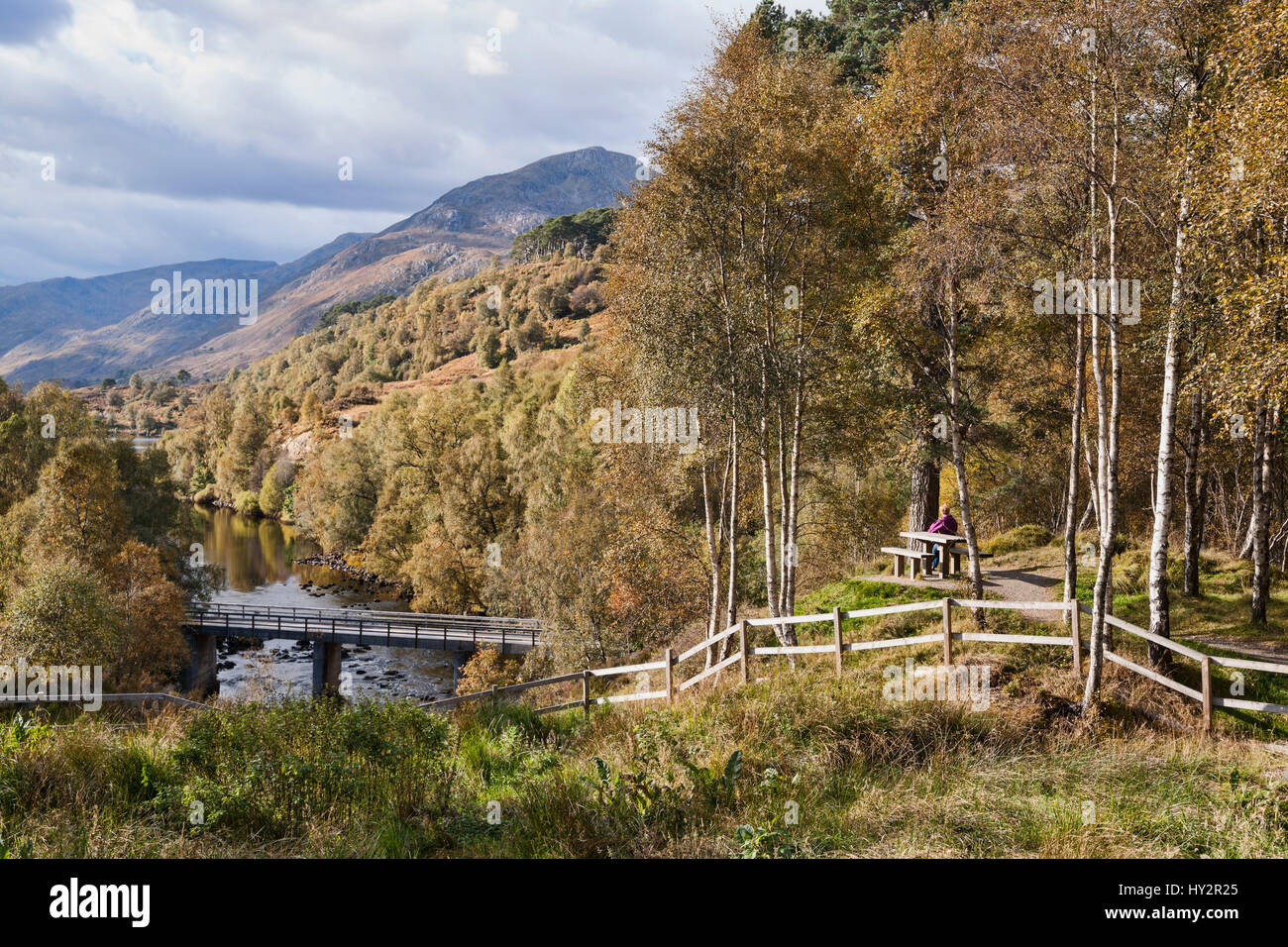 Rivière Affric Glen Affric, Inverness, Highland, Scotland, UK Banque D'Images