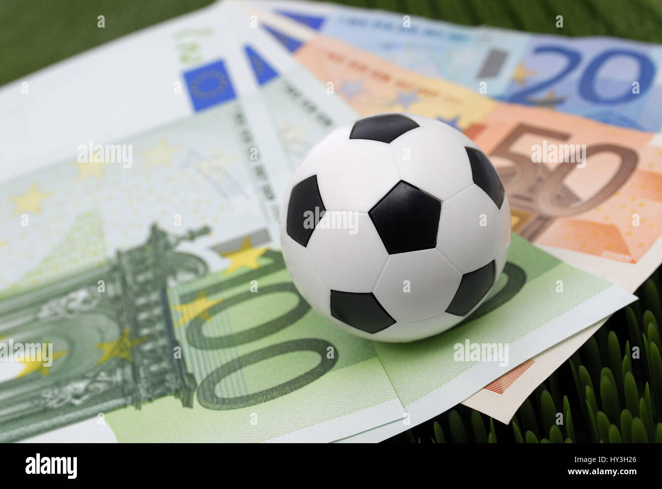 Le football et le commerce, Paris,, Fussball und Kommerz, Wetten, Banque D'Images