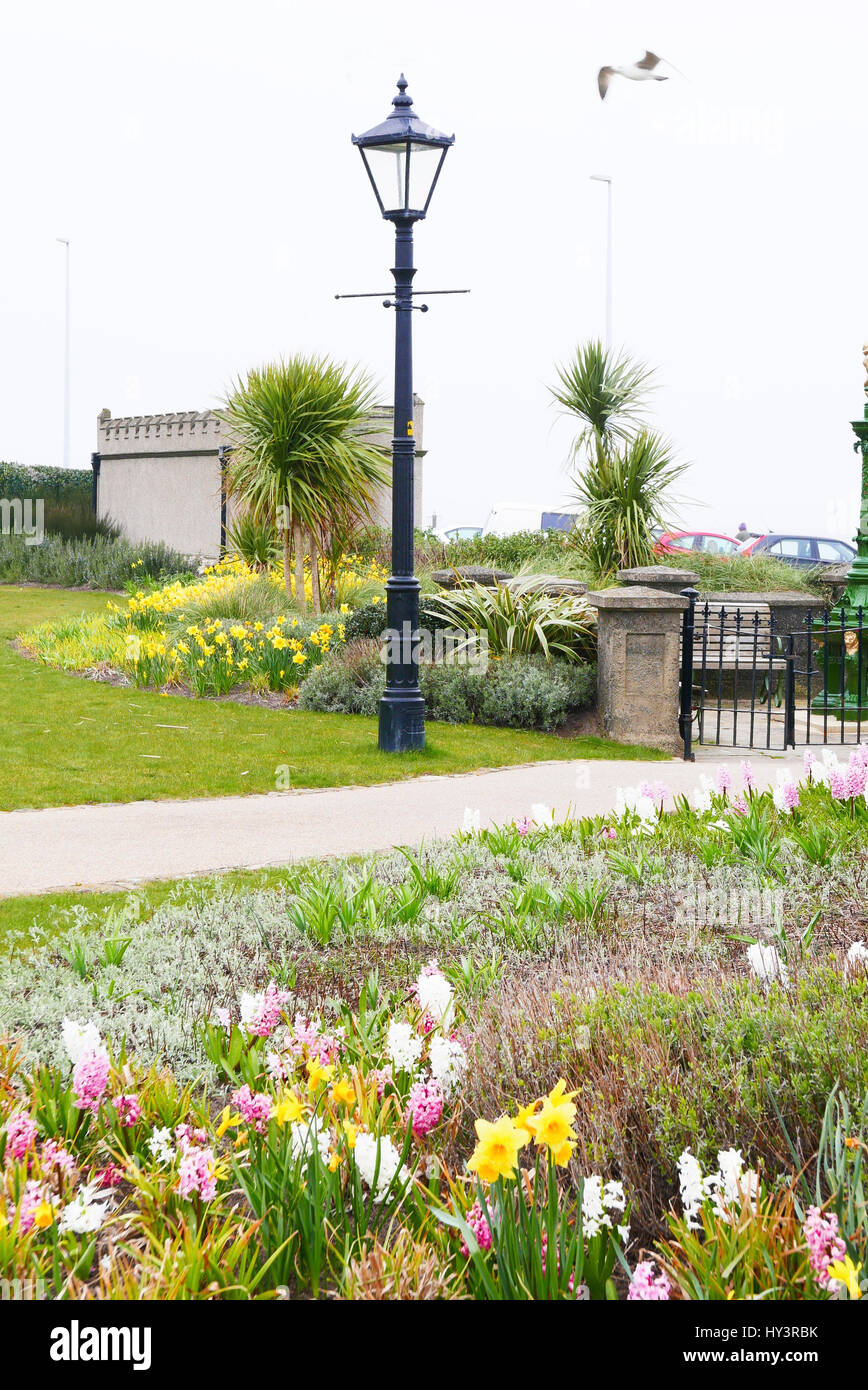 Victorian lamp post dans le Nord Euston Hotel Gardens, 5000 Banque D'Images