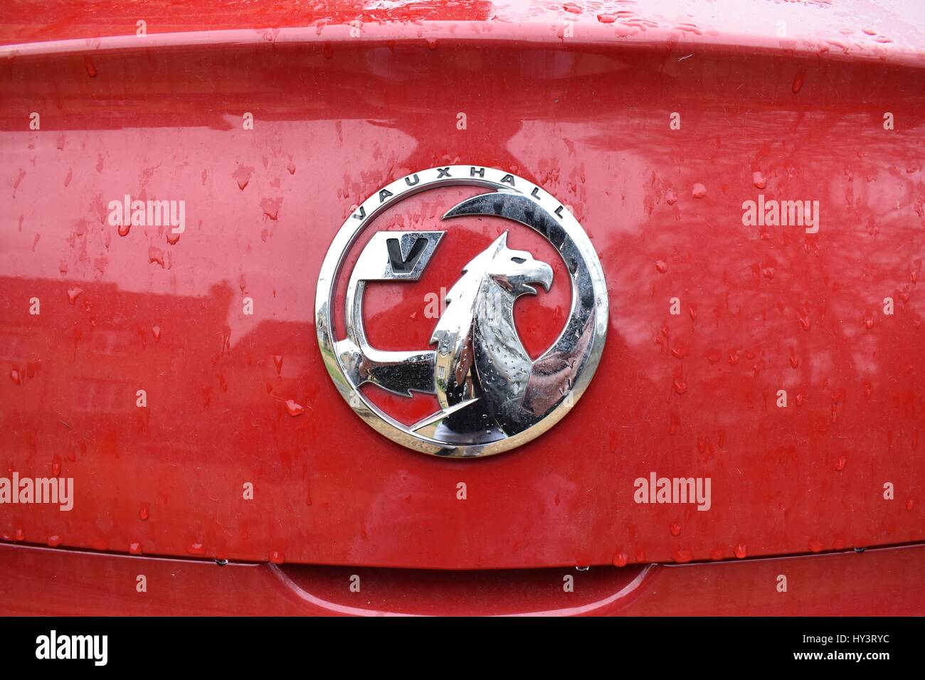 Logo voiture Vauxhall Banque D'Images
