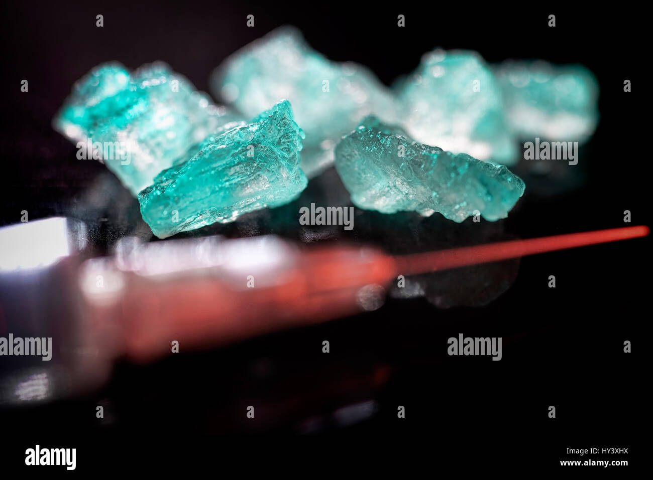 La Crystal Meth, image symbolique, Crystal Meth, Symbolbild Droge Banque D'Images