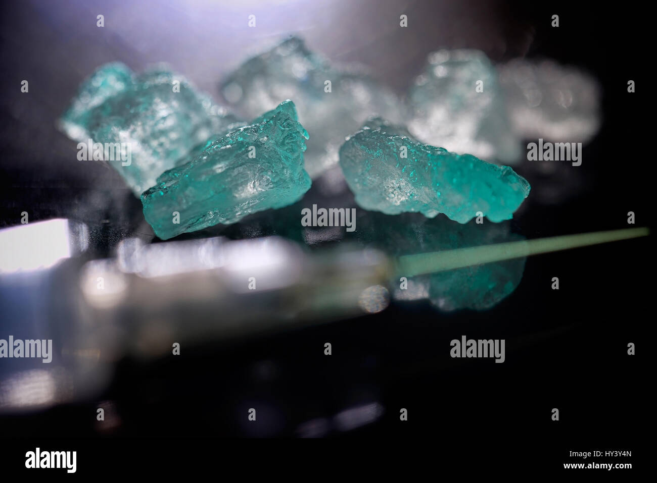 La Crystal Meth, image symbolique, Crystal Meth, Symbolbild Droge Banque D'Images