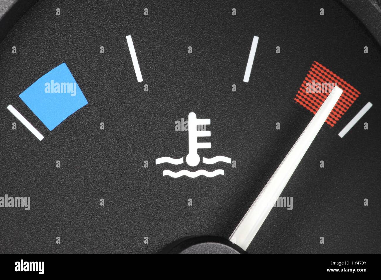 Dans l'indicateur de température du tableau de bord de voiture - sex Banque D'Images