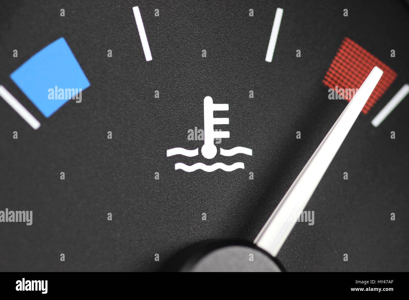 Dans l'indicateur de température du tableau de bord de voiture - sex Banque D'Images